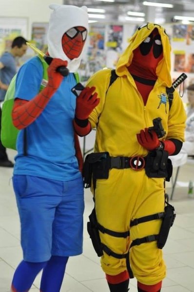 spiderman-deadpool-adventure-time-jake-fin-cosplay-1377126759E