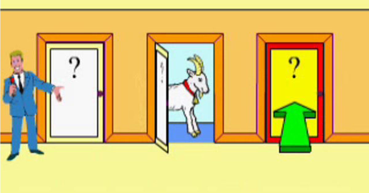 Открытая дверь задача. Дверь парадокс Монти холла. Головоломка три двери. Парадокс трех дверей. Три двери из парадокса Монти холла.